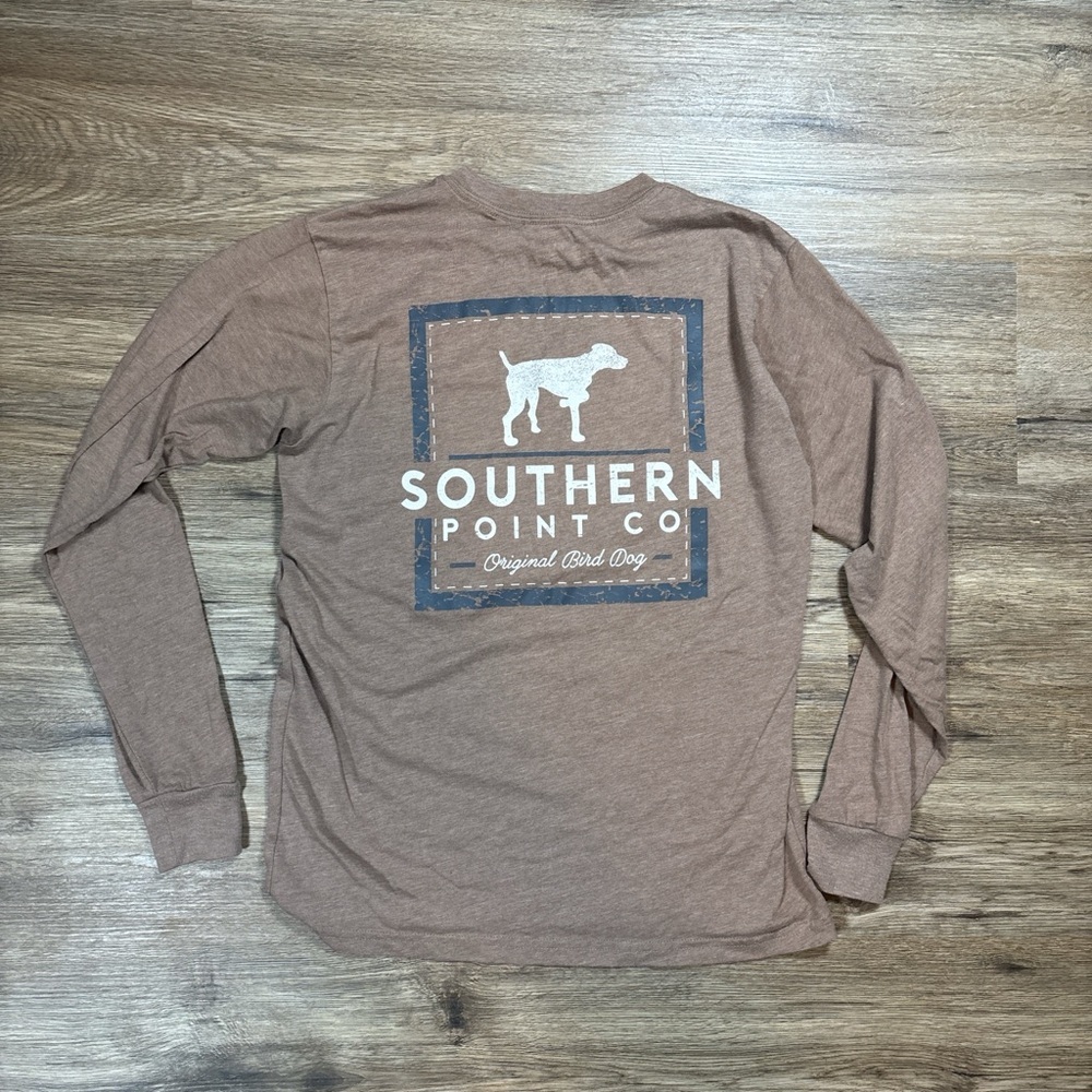 Southern Point Co Brown Long Sleeve Tee